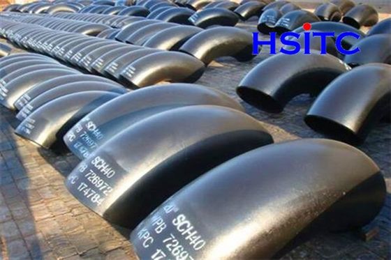 A234 Astm A403 Astm A420 탄소 강철 파이프 팔꿈치 Sch40 Std Sch80